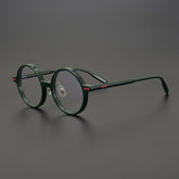 Nedaa Hand Craft Retro Tortoise Round Glasses Frame Round Frames Southood Green